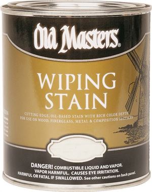 Old Masters 11616 Oil Based Wiping Stain, 0.5 pt Can, 500 sq-ft/gal, 116 Maple
