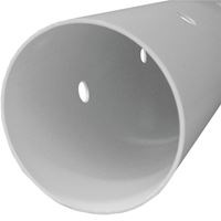 JM Eagle 1982 Sewer Pipe, 4 in, 10 ft L, Solvent Weld, PVC, White 