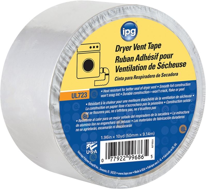 W x 20 yd IPG  Hurricane Tape  2 in L White  White  Duct Tape 