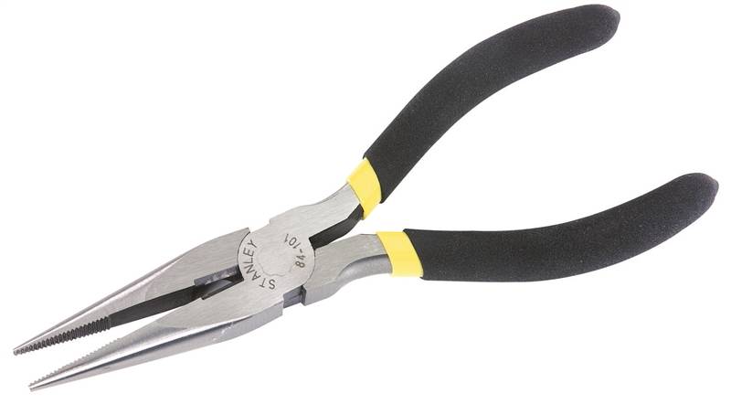 NEW STANLEY 84-031W COMFORT GRIP 6/" NEEDLE LONG NOSE PLIERS TOOL 6949796