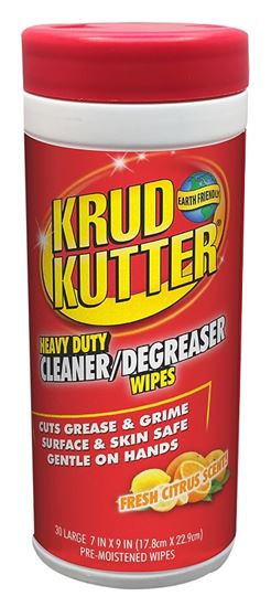 Krud Kutter 346527 Heavy-Duty Cleaner/Degreaser Wipes, 7 in L, 9