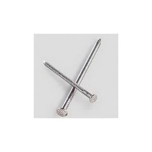 Simpson Strong-Tie S10PTD1 Deck Nail, 10D, 3 in L, 304 Stainless Steel,  Bright, Full Round Head, Annular Ring Shank #VORG1370378, S10PTD1