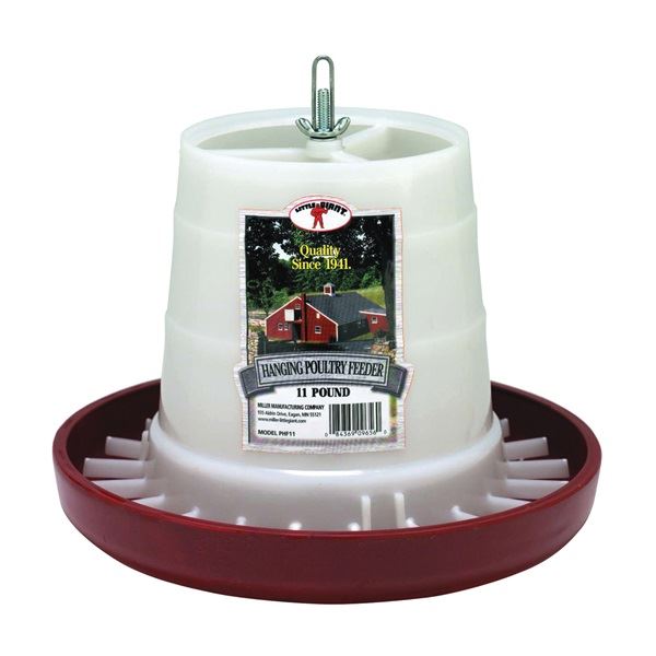 Miller Manufacturing 806red 1 Quart Red Baby Chick Feeder for sale online 