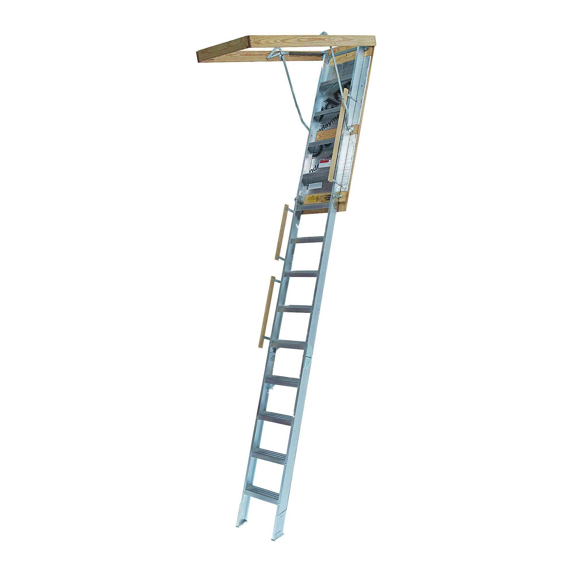 Louisville Attic Ladder Wood Adjustable Heavy-duty Hinges 250 lbs Capacity 