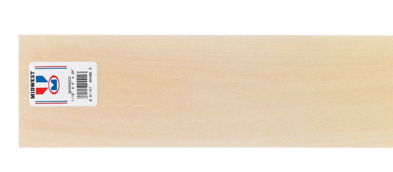 Midwest Products 6302 Balsa Sheet 1/16 X 3x36in for sale online 