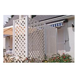Xpanse 73004042 Privacy Lattice, 8 ft L Nominal, 4 ft W Nominal, 0.2 in Thick Nominal, Diamond Style, White 