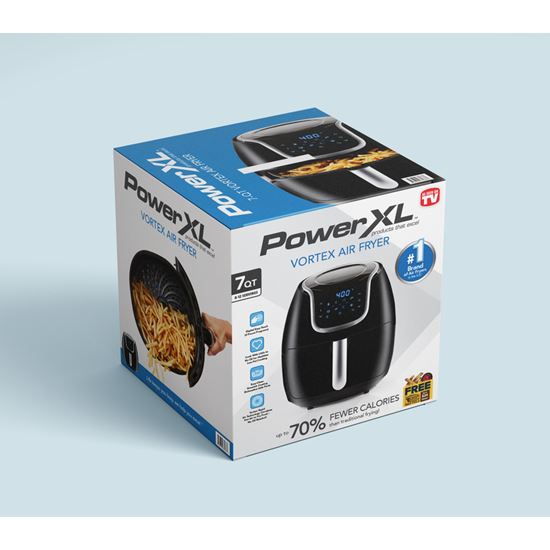 PowerXL Vortex Black 7 qt. Programmable Digital Air Fryer - VACE6018276