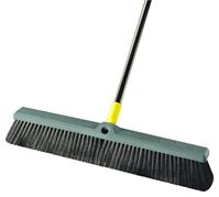 Quickie 00533 Multi-Sweep Push Broom, Black Polypropylene Fiber Bristle, Resin Block, 15/16 in Dia x 60 in L 