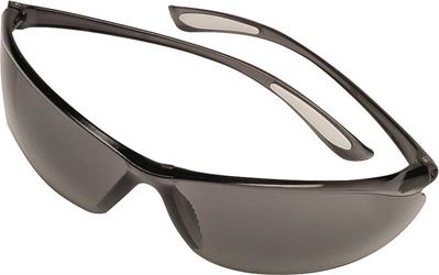 Safety Works 10105407 Feather Fit Safety Glasses, Anti-Fog Lens, Semi-Rimless Frame, Gray Frame, UV Protection 