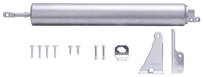 ProSource 16027-U-PS Door Closer, 1-1/2 in Diameter Tube Dia Rod, 16-1/2 in L, Aluminum Tube, Aluminum, 90 deg Opening 