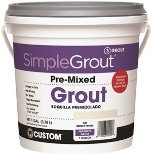 Custom Building Products Pmg3811-2 Grout Premix Wht 1ga 2 Pack