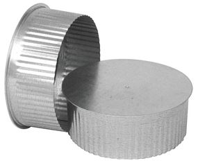 Imperial GV0734 Round End Cap, 5 in Connection, Galvanized