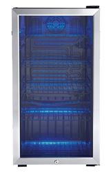 Danby Designer DBC93BLSDD/120 Compact Refrigerator, 115 V, 3.3 cu-ft Overall Capacity, Black 