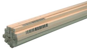MIDWEST PRODUCTS 4044 Wood Strip, 24 in L Nominal, 1/8 in W Nominal, 1/8 in Thick Nominal, Pack of 20