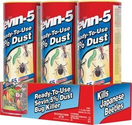Sevin 100517556 Dust Insect Killer, Powder, 1 lb Bottle 