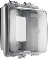 Eaton Wiring Devices WIU-2 Cover, 3-1/4 in L, 5-3/4 in W, Rectangular, Polycarbonate, Gray 