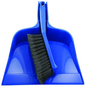Quickie 402 Dustpan and Brush Set, 12.02 in L, 10.32 in W, Plastic/Poly Fiber