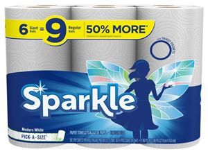 Sparkle 22238 Paper Towel, 4.85 in L, 11 in W, 2-Ply, Pack of 4