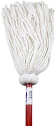Chickasaw 11014L Deck Mop with Hanger, 14 oz Headband, 63 in L, Cotton/Yarn Mop Head, Metal Handle 