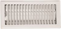 Imperial RG0179 Standard Floor Register, 11-3/4 in W Duct Opening, 2 in H Duct Opening, Steel, White 