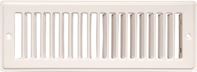 Imperial RG1270-A Toe Space Grille, 2-1/4 in L, 12 in W, Steel, White 