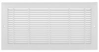 Imperial RG3012 Sidewall Grille, 19-1/4 in L, 7-1/4 in W, Polystyrene, White, Pack of 10 