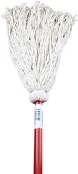 Chickasaw 11112L Wet Mop with Hanger, 12 oz Headband, 60 in L, Cotton Mop Head, Metal Handle 
