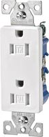 Eaton Wiring Devices TR1107W Duplex Receptacle, 2 -Pole, 15 A, 125 V, Push-in, Side Wiring, NEMA: 5-15R, White 