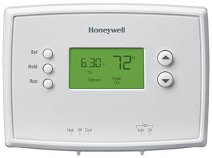 Honeywell RTH2510B1018/E1 Programmable Thermostat, +/-1 deg F Differential, Digital Display