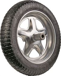 GARANT SFFTCC Flat Free Tire, 16 in Dia Tire, 3-1/2 in W Tire 