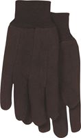 Boss 4020-6 Protective Gloves, L, Straight Thumb, Clute-Cut, Knit Wrist Cuff, Polyester, Brown 