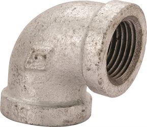 ProSource 510-132HN Reducing Pipe Elbow, 1/2 x 3/8 in, FIPT, 90 deg Angle, Iron, 300 psi Pressure 