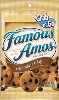 Famous Amos 774003 Cookies, Chocolate Chip, 3 oz Bag, Pack of 6 