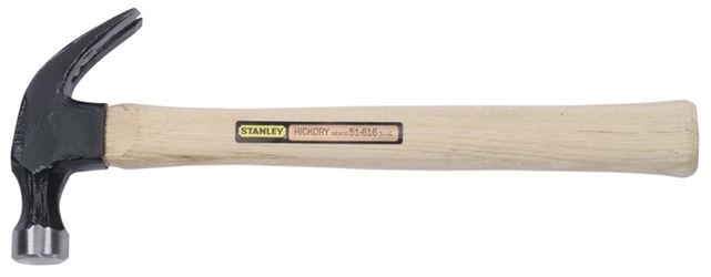 Stanley 51-616 Nailing Hammer, 16 oz Head, Curve Claw Head, HCS Head, 13-1/4 in OAL 