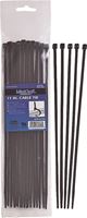 ProSource CV280W-253L Cable Tie, 70 mm Max Bundle Dia, Self-Lock Locking, Nylon, Black 
