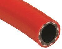 UDP T18025001 Contractor Grade Air Hose, 1/4 in ID, 200 ft L, PVC/Polyester, Red 
