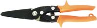 Crescent Wiss M300N Utility Snip, 10-1/2 in OAL, Straight Cut, Steel Blade, Non-Slip Grip Handle, Orange Handle 