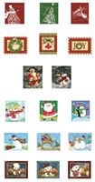 Santas Forest 69631 Nested Gift Box, (9), (9-13/16), (10-9/16), (6-5/8), (7-7/16) & (8-3/16) in W, Paper 6 Pack 