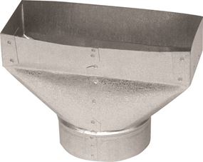 Imperial GV0704-C Universal Boot, 4 in L, 10 in W, 6 in H, 30 Gauge, Steel, Galvanized