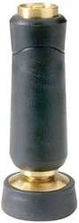 Gilmour 805282-1001 Twist Watering Nozzle, 3/4 in, GHT, 2.5 to 5 gpm, Brass/Rubber, Black 