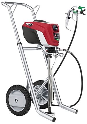 Titan ControlMax 1700 Pro Series 0580006 Airless Paint Sprayer, 0.6 hp, 50 ft L Hose, 0.017 in Tip, 0.33 gpm, 1500 psi