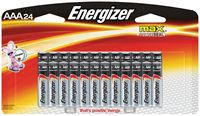 Energizer E92BP-24 Alkaline Battery, AAA, Zinc, Manganese Dioxide, 1.5 V 