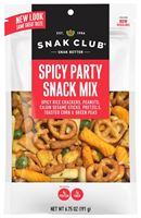 Snak Club 700530 Spicy Party Mix, Salty, 7.5 oz, Pack of 6 
