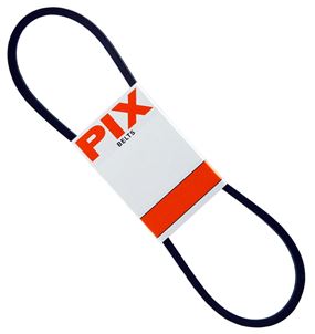PIX X'SET A49/4L510 V-Belt, 4L, 51 in L, 1/2 in W, 5/16 in Thick, Black