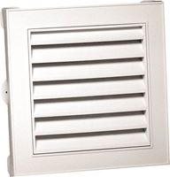 Duraflo 626043-00 Gable Vent, 12-1/2 in L x 12-1/4 in W Rough Opening, Polypropylene, White 