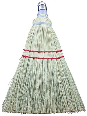 Chickasaw 19 Whisk Broom, 4 in Sweep Face, 7-1/2 in L Trim, Palmyra Fiber Bristle, 11-3/4 in OAL