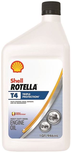 Shell Rotella 550049483 Motor Oil, 15W-40, 1 qt Bottle, Pack of 6