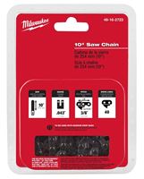 Milwaukee 49-16-2723 Chainsaw Chain, Pole Saw Chain, 10 in L Bar, 0.043 in Gauge, 3/8 in TPI/Pitch, 40-Link