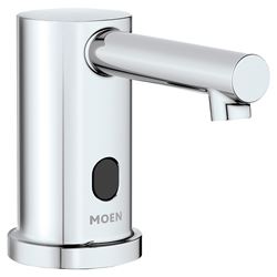 Moen M-Power Align 8560 Electronic Foam Soap Dispenser, 1-Hole, Cast Brass, Chrome, Deck Mount 
