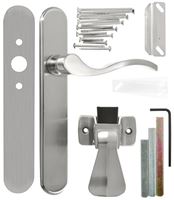 Wright Products VBG115SN Door Lever Lockset, Brass, Satin Nickel, 3/4 to 2 in Thick Door 
